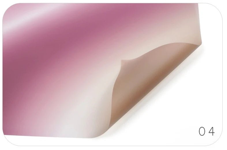 Aurora Gradiant Flower Wrapping Paper (20pcs/bag) - Elegant Supply