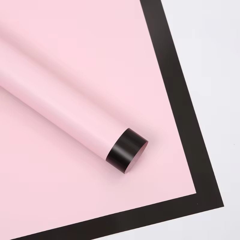 Bold Edge Flower Wrapping Paper (20pcs/bag) - Elegant Supply