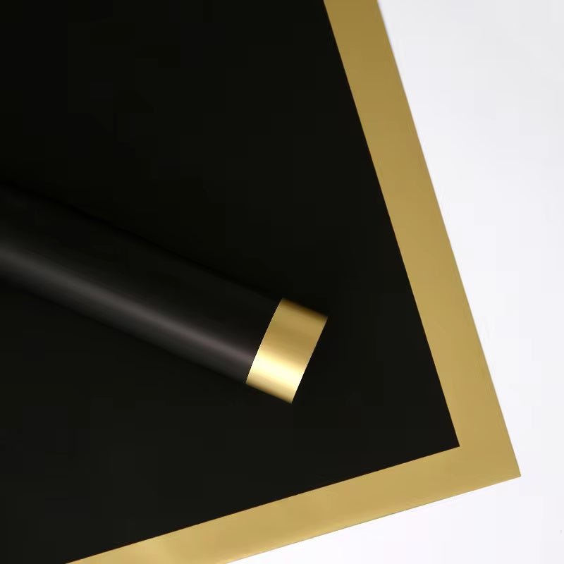 Bold Edge Flower Wrapping Paper (20pcs/bag) - Elegant Supply