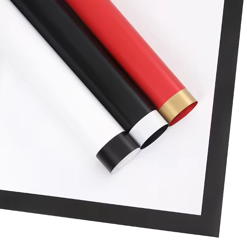 Bold Edge Flower Wrapping Paper (20pcs/bag) - Elegant Supply