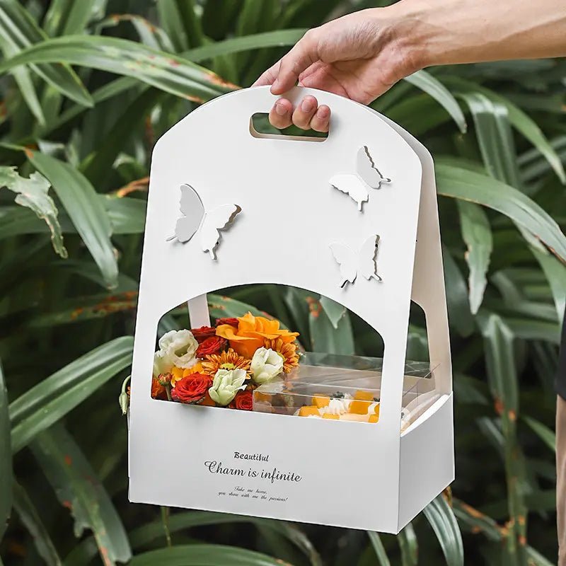 Butterfly Flower Box with Transparent box included (2 pcs/set) - Elegant Supply