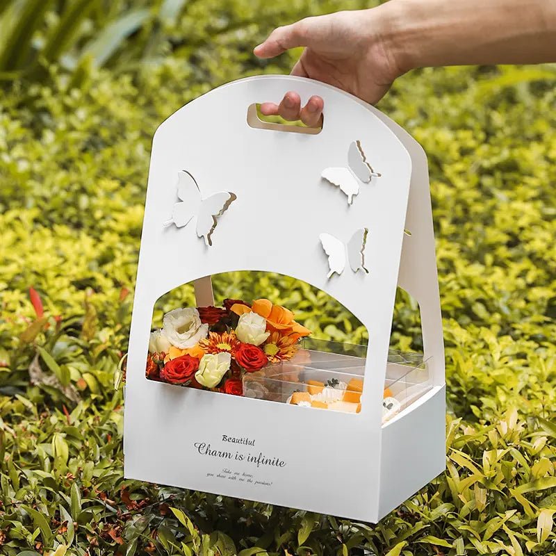 Butterfly Flower Box with Transparent box included (2 pcs/set) - Elegant Supply