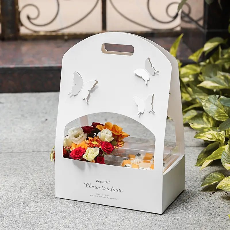 Butterfly Flower Box with Transparent box included (2 pcs/set) - Elegant Supply