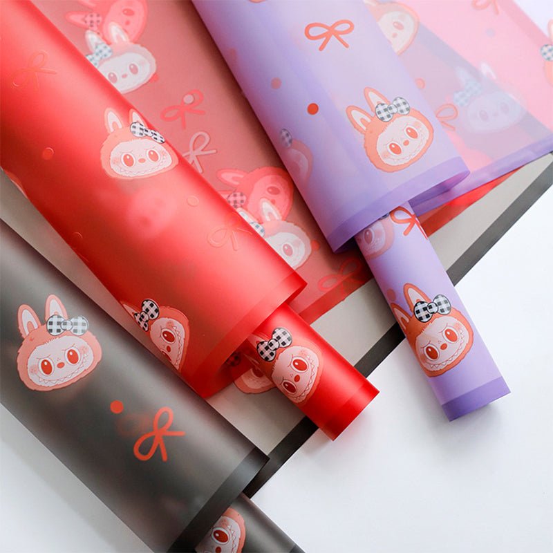 Cartoon Rabbit Inspired Flower Wrapping Paper - Elegant Supply