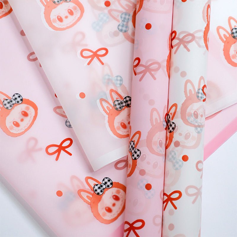 Cartoon Rabbit Inspired Flower Wrapping Paper - Elegant Supply