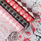 Checked Vintage Flower Wrapping Paper (20pcs/bag) - Elegant Supply