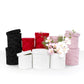Chic Velvet Round Flower Box with Lid - Elegant Supply