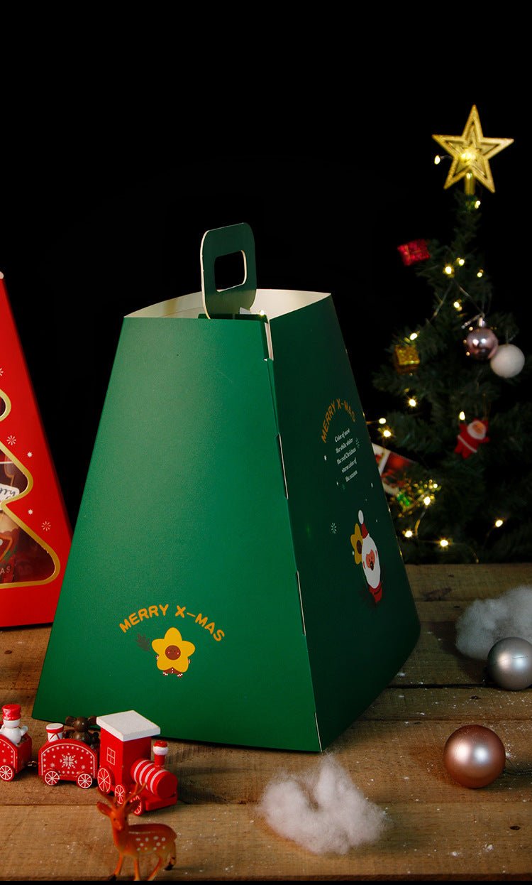 Christmas 2 Tiers Trapezoid Bakery / Cupcakes Dessert Stand - Elegant Supply