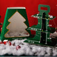 Christmas 2 Tiers Trapezoid Bakery / Cupcakes Dessert Stand - Elegant Supply
