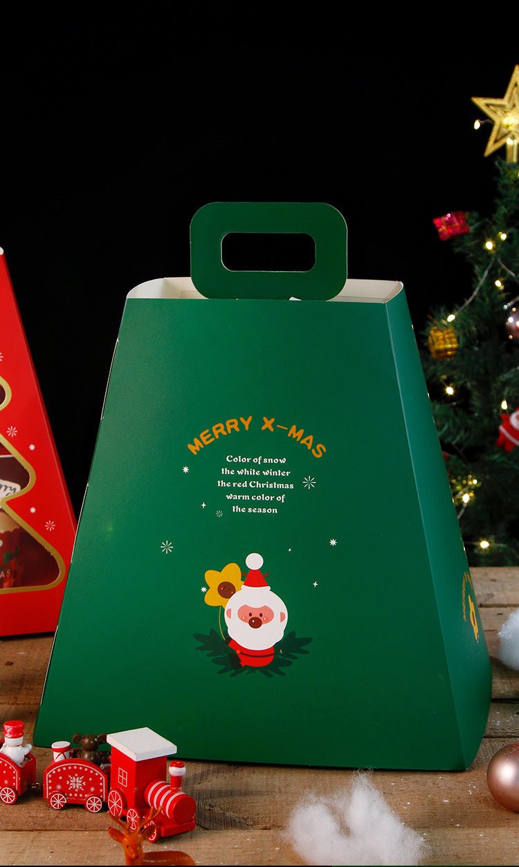 Christmas 2 Tiers Trapezoid Bakery / Cupcakes Dessert Stand - Elegant Supply