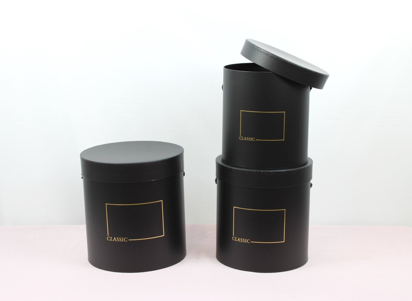 Classic Round Flower Hat Gift Box - Various Colors and Sizes - For Luxury Flower / Gift / Chocolate Strawberries Arrangements - Elegant Supply