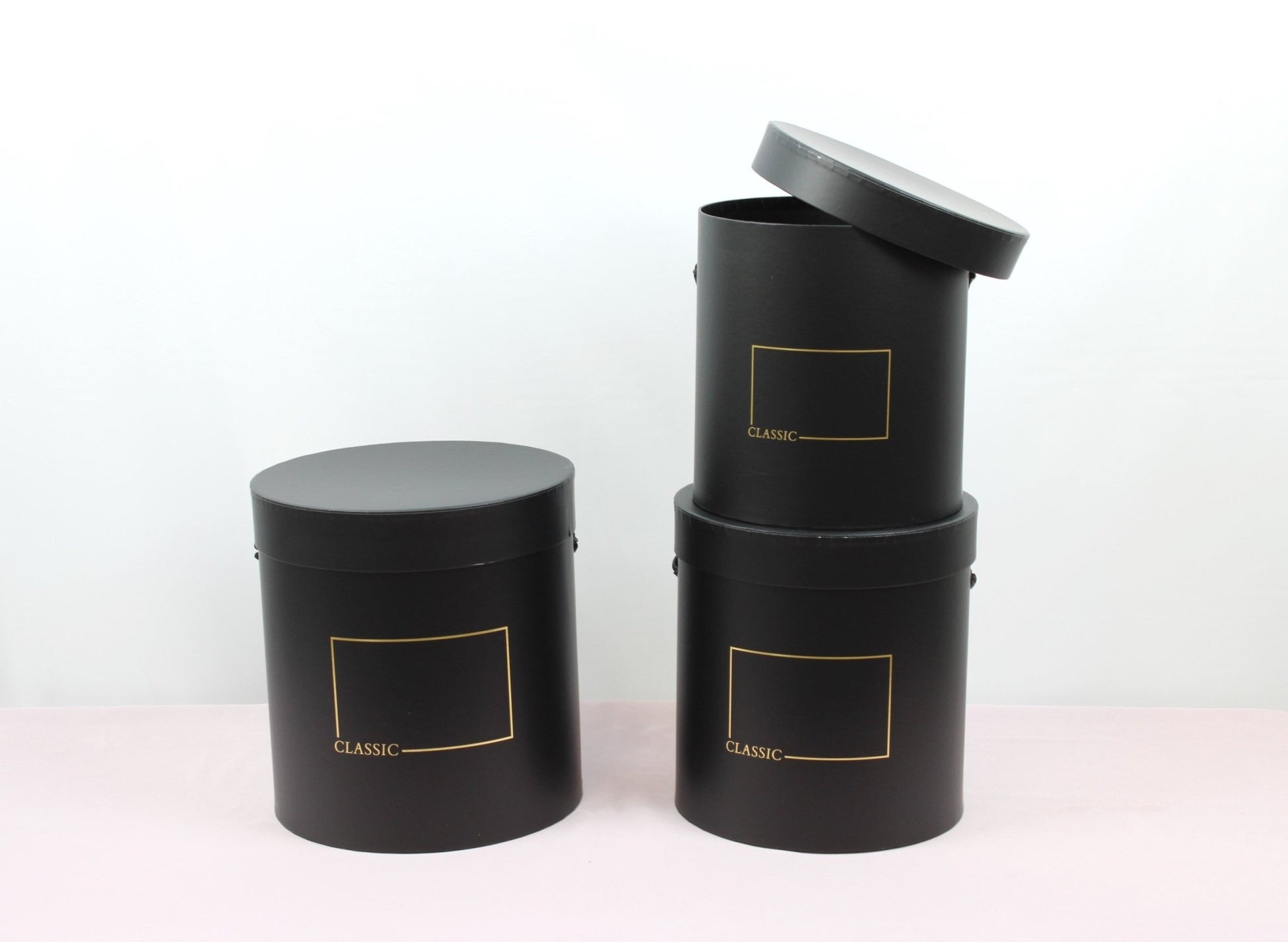 Classic Round Flower Hat Gift Box - Various Colors and Sizes - For Luxury Flower / Gift / Chocolate Strawberries Arrangements - Elegant Supply