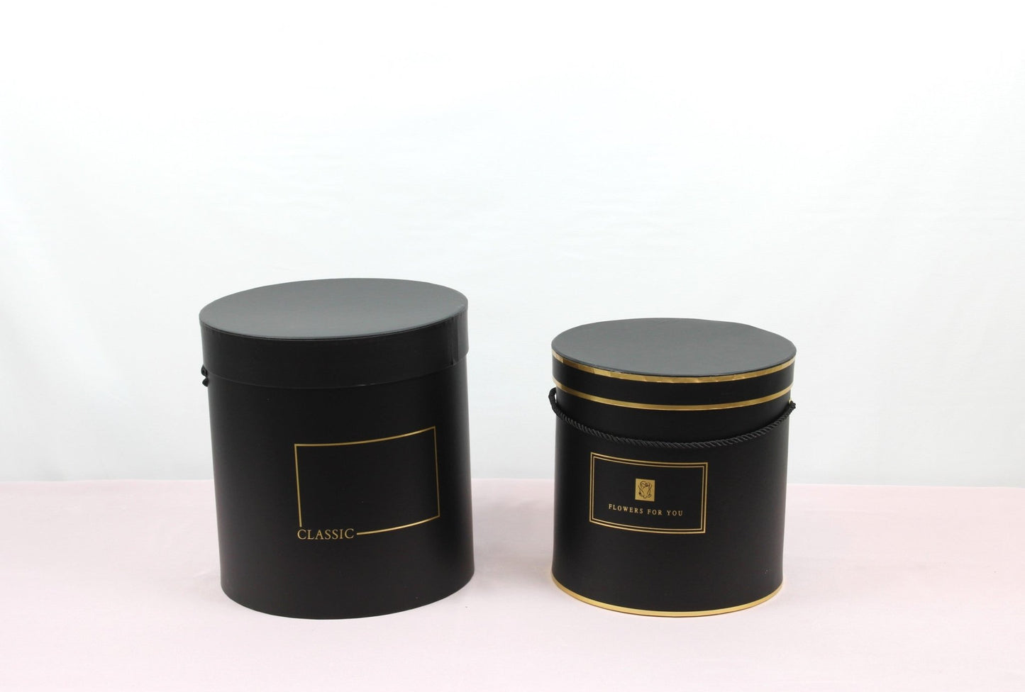 Classic Round Flower Hat Gift Box - Various Colors and Sizes - For Luxury Flower / Gift / Chocolate Strawberries Arrangements - Elegant Supply