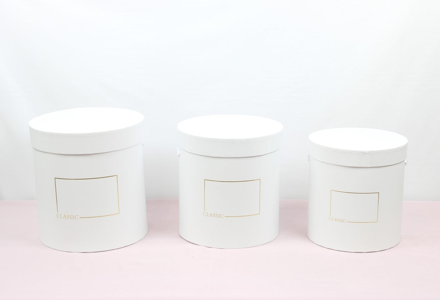 Classic Round Flower Hat Gift Box - Various Colors and Sizes - For Luxury Flower / Gift / Chocolate Strawberries Arrangements - Elegant Supply