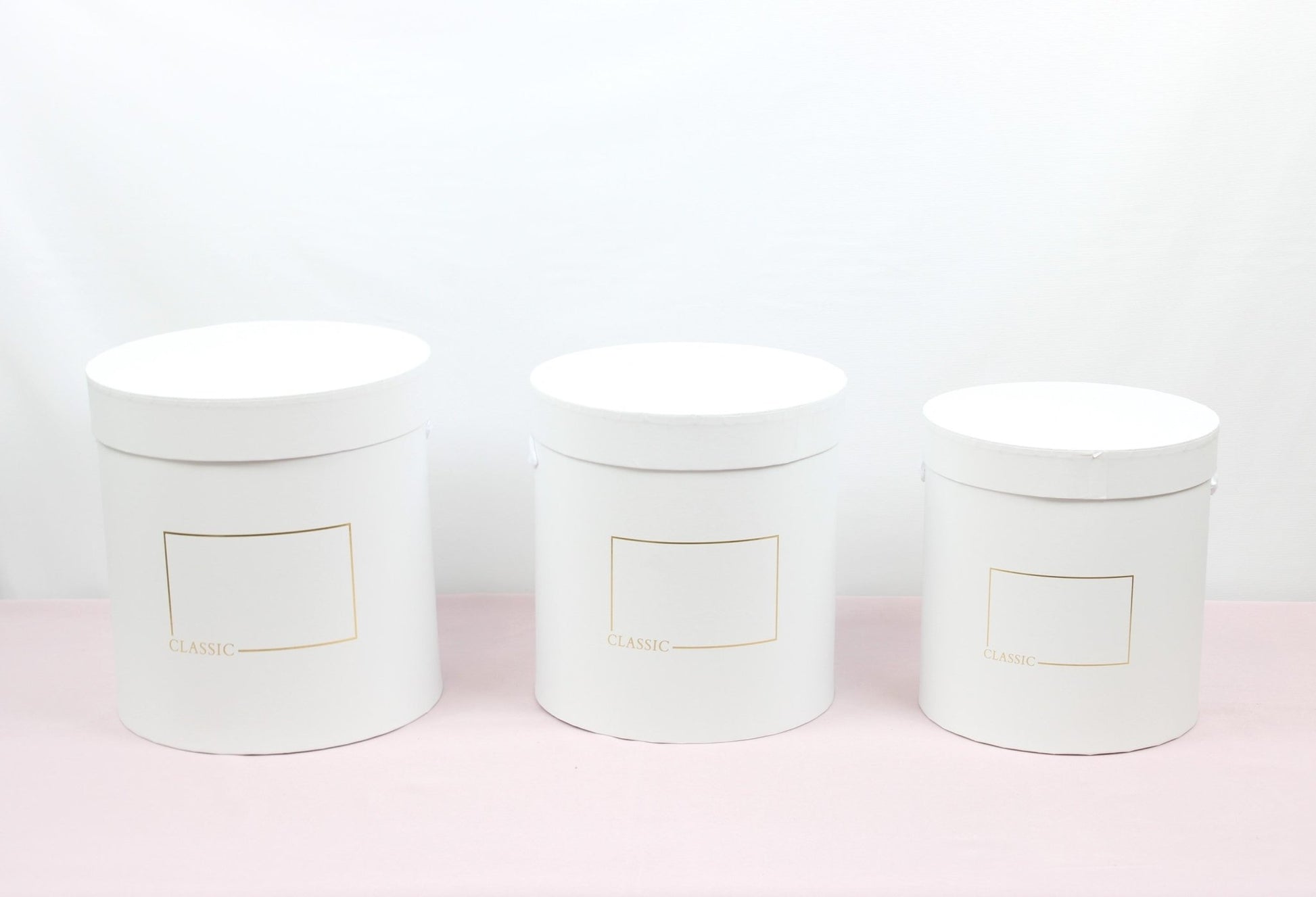 Classic Round Flower Hat Gift Box - Various Colors and Sizes - For Luxury Flower / Gift / Chocolate Strawberries Arrangements - Elegant Supply