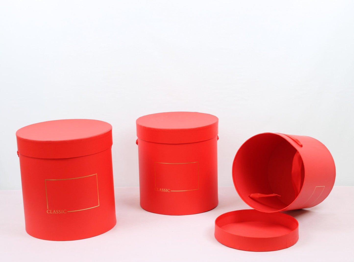 Classic Round Flower Hat Gift Box - Various Colors and Sizes - For Luxury Flower / Gift / Chocolate Strawberries Arrangements - Elegant Supply