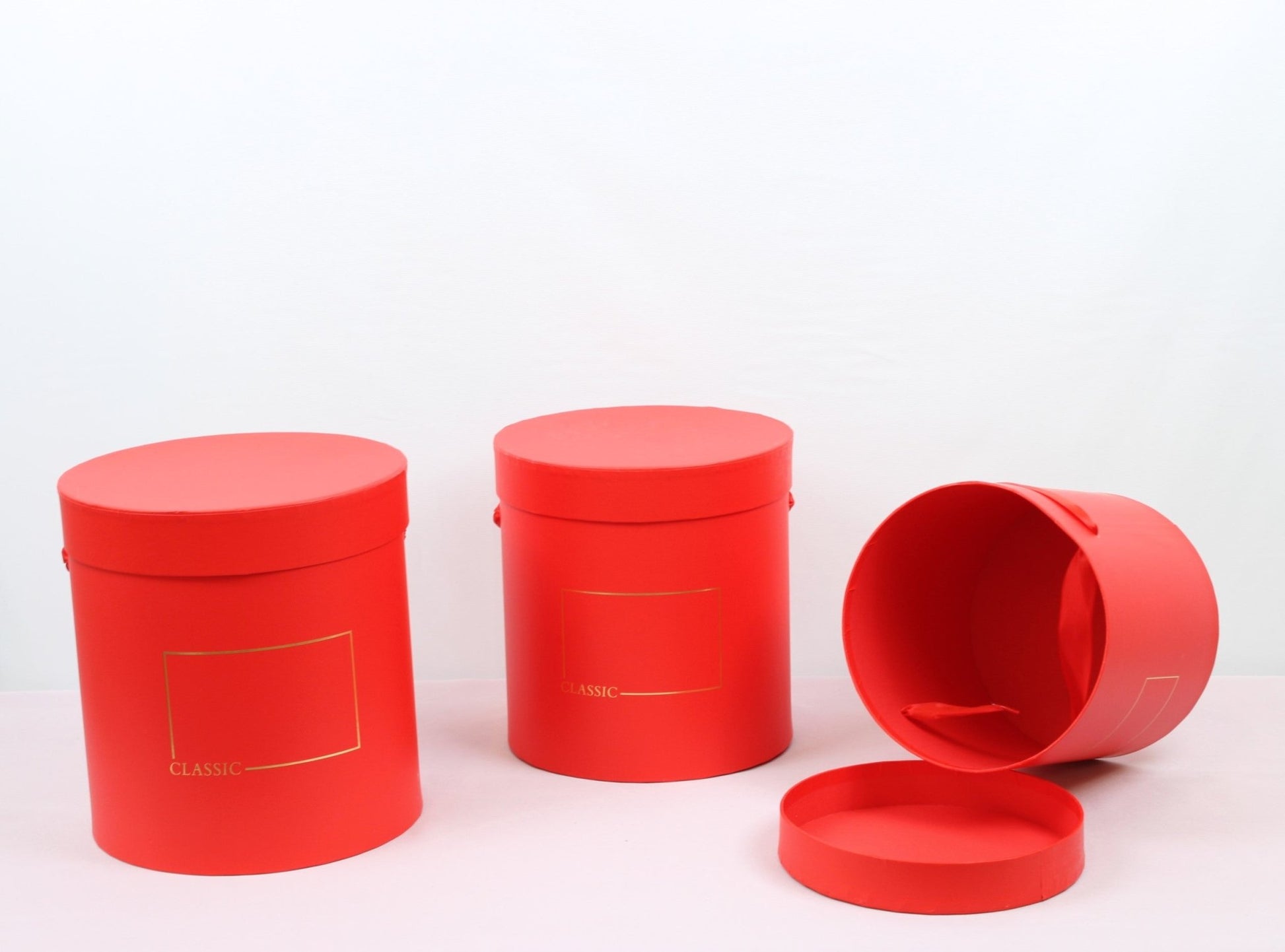 Classic Round Flower Hat Gift Box - Various Colors and Sizes - For Luxury Flower / Gift / Chocolate Strawberries Arrangements - Elegant Supply