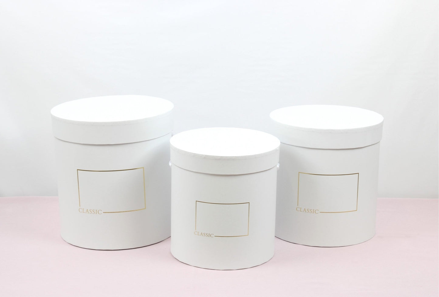 Classic Round Flower Hat Gift Box - Various Colors and Sizes - For Luxury Flower / Gift / Chocolate Strawberries Arrangements - Elegant Supply