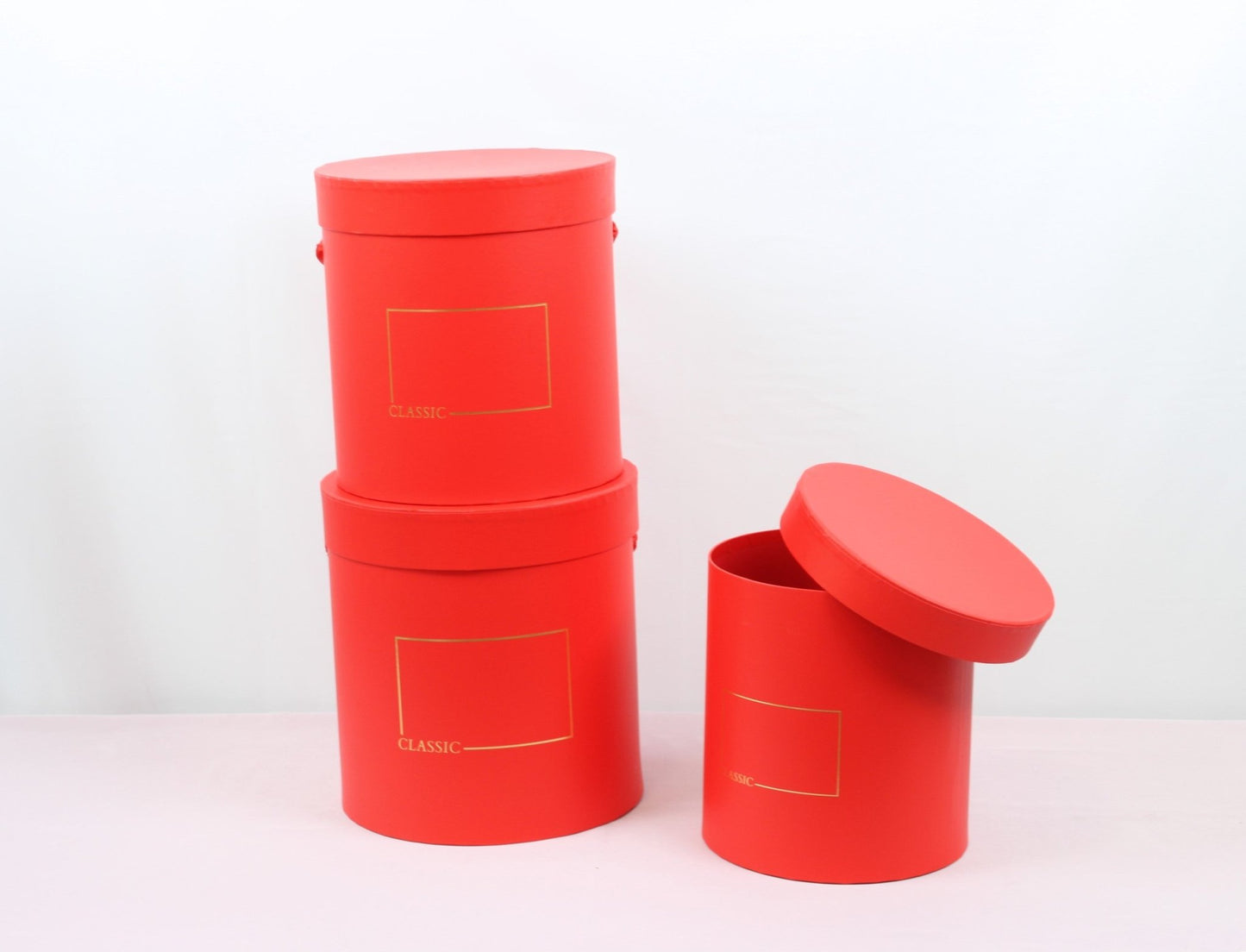 Classic Round Flower Hat Gift Box - Various Colors and Sizes - For Luxury Flower / Gift / Chocolate Strawberries Arrangements - Elegant Supply