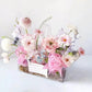 Clear Acrylic Flower Display Gift Basket - Elegant Supply