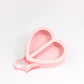 Clear Double Open Heart Flower Gift Box with Handle - Elegant Supply