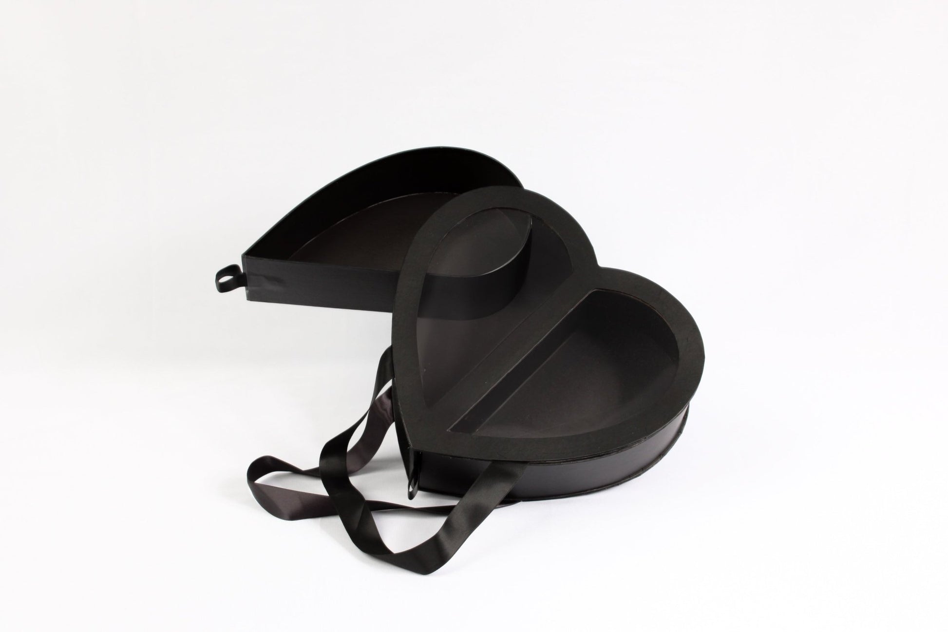 Clear Double Open Heart Flower Gift Box with Handle - Elegant Supply