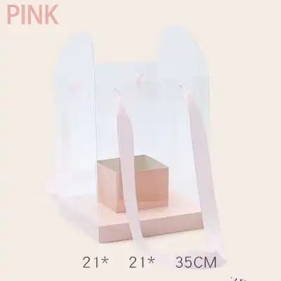 Clear Handheld Flower Bag/Box - Elegant Supply