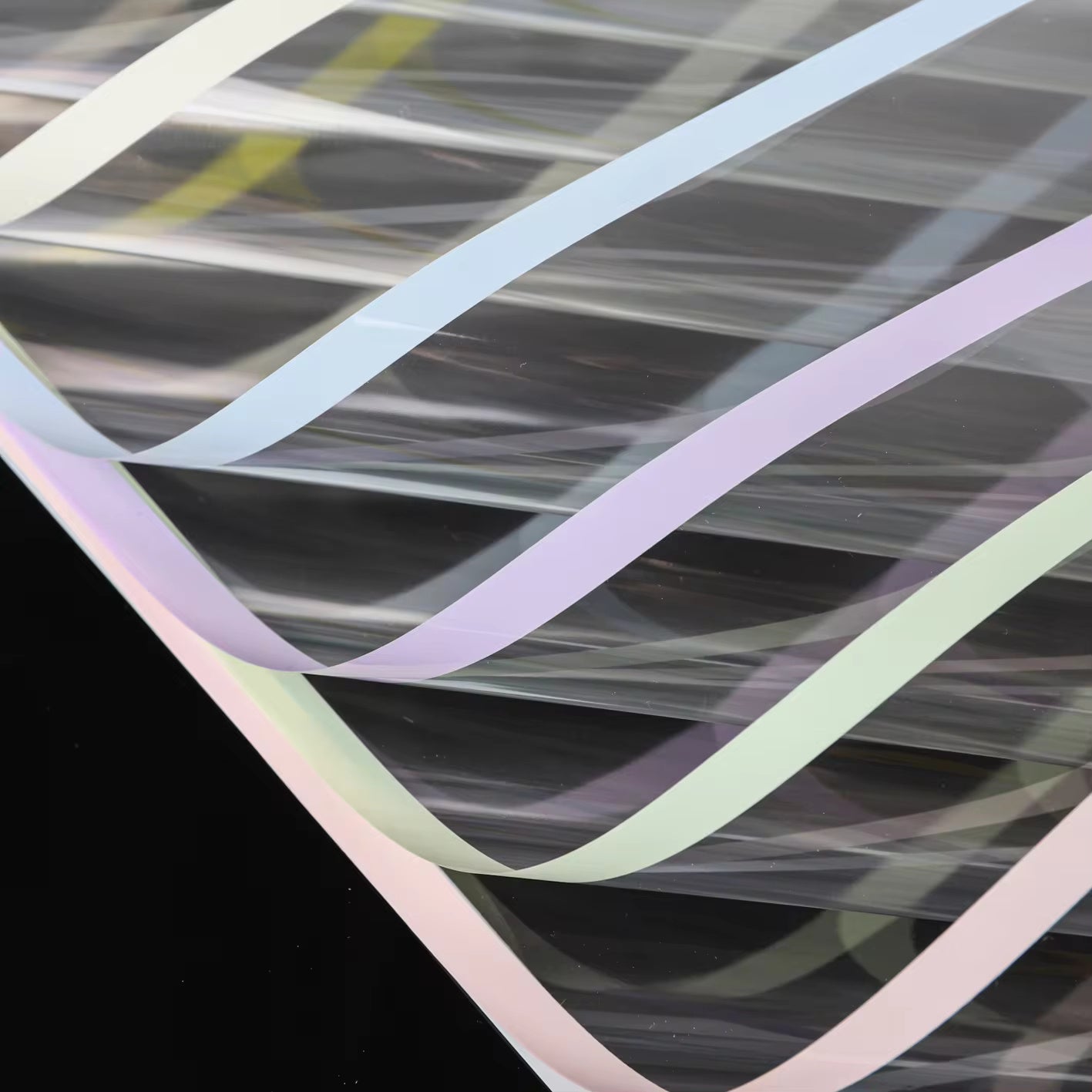 Color Edge Line Clear Cellophane Flower Wrapping Paper (20pcs/bag) - Elegant Supply