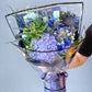 Color Edge Line Clear Cellophane Flower Wrapping Paper (20pcs/bag) - Elegant Supply