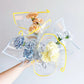 Color Edge Line Clear Cellophane Flower Wrapping Paper (20pcs/bag) - Elegant Supply