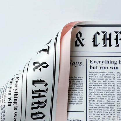 Colorful Newspaper Waterproof Flower Wrapping Paper (20 sheets/bag) - Elegant Supply