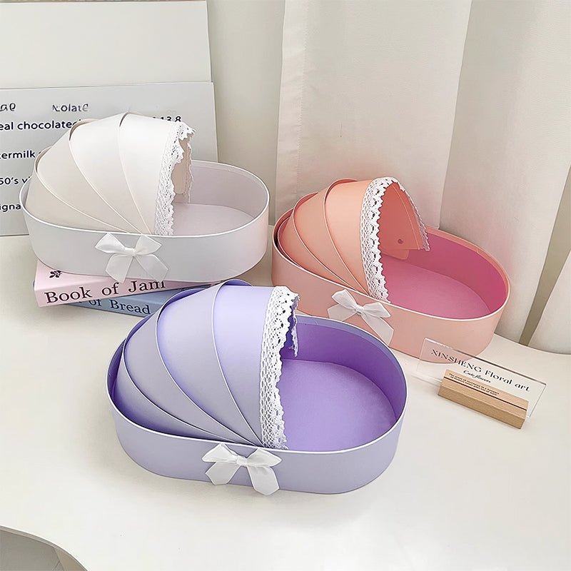 Cradle Bassinet Flower Gift Box - Elegant Supply