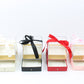 Cube Clear Top Flower Gift Box with Ribbon and drawer - Elegant Supply