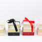 Cube Clear Top Flower Gift Box with Ribbon and drawer - Elegant Supply