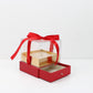 Cube Clear Top Flower Gift Box with Ribbon and drawer - Elegant Supply