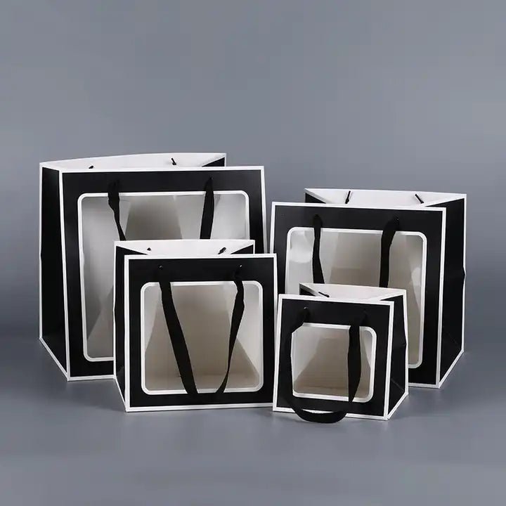 Cube Window Gift Bag - Elegant Supply