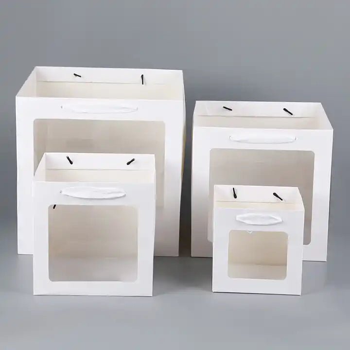 Cube Window Gift Bag - Elegant Supply