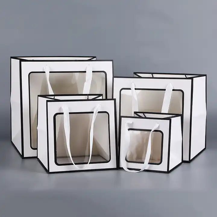 Cube Window Gift Bag - Elegant Supply