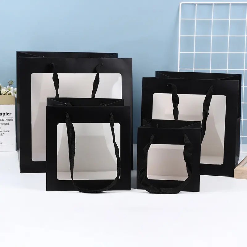 Cube Window Gift Bag - Elegant Supply