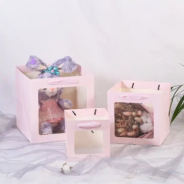 Cube Window Gift Bag - Elegant Supply