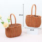 Cute Small Flower Plastic Woven Imitation Basket - Elegant Supply
