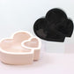 Double Heart Flower Gift Box with Lid - Elegant Supply