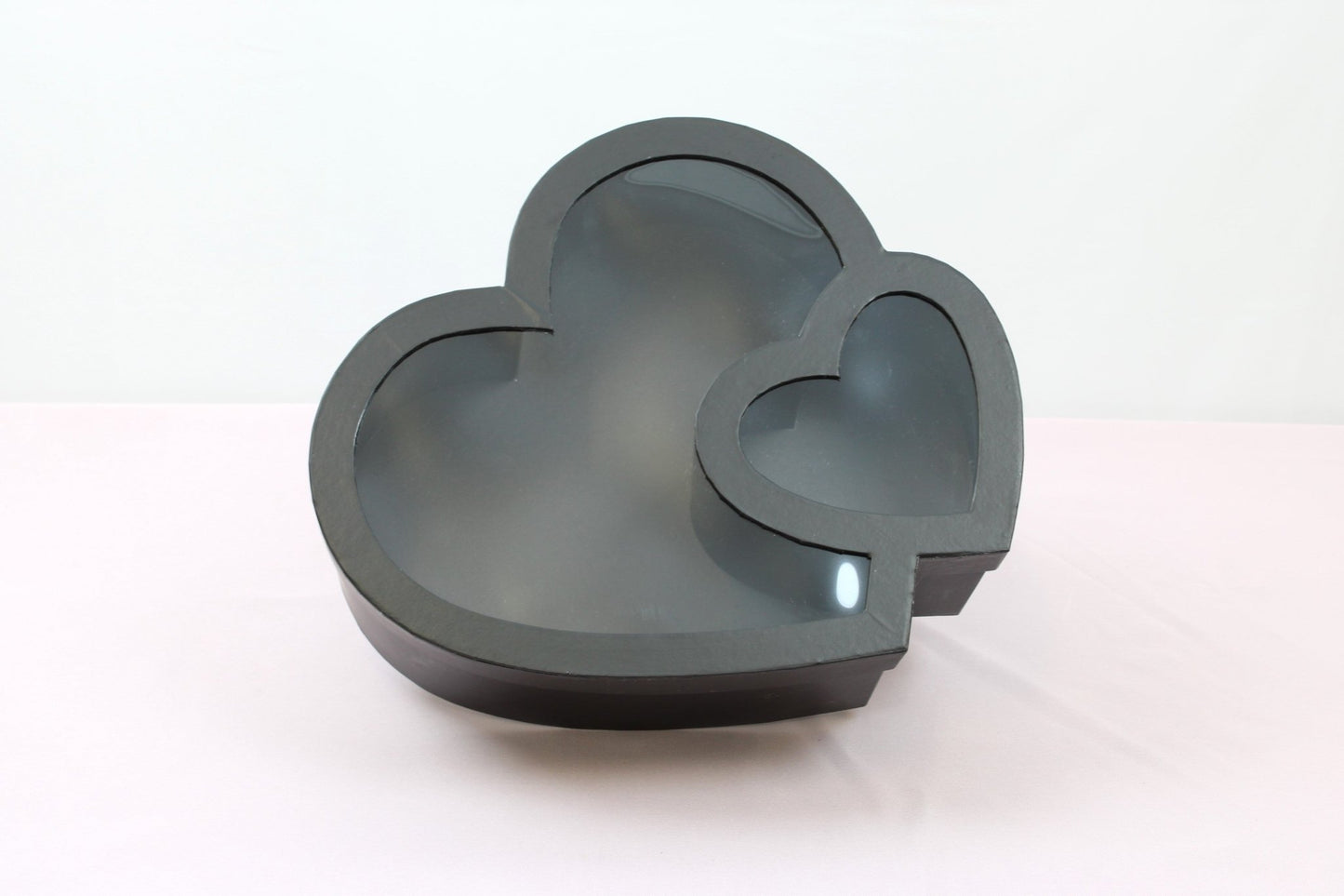 Double Heart Flower Gift Box with Lid - Elegant Supply