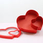 Double Heart Flower Gift Box with Lid - Elegant Supply