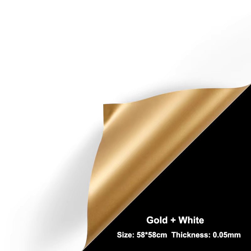 Double - Sided Gold Waterproof Flower Wrapping Paper (20 sheets/bag) - Elegant Supply