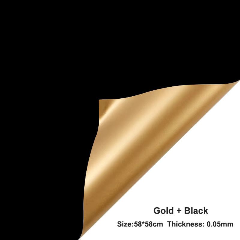 Double - Sided Gold Waterproof Flower Wrapping Paper (20 sheets/bag) - Elegant Supply