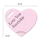 Everyday Love You Heart - Shaped Paperboard for Single Flower (5pcs / bags) - Elegant Supply