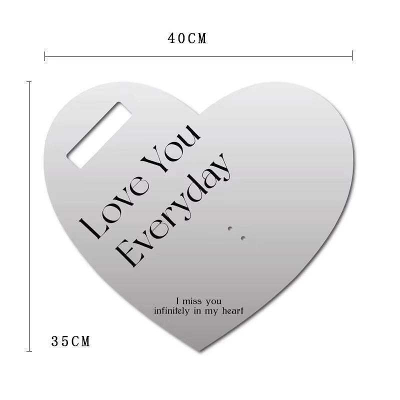 Everyday Love You Heart - Shaped Paperboard for Single Flower (5pcs / bags) - Elegant Supply