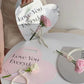 Everyday Love You Heart - Shaped Paperboard for Single Flower (5pcs / bags) - Elegant Supply