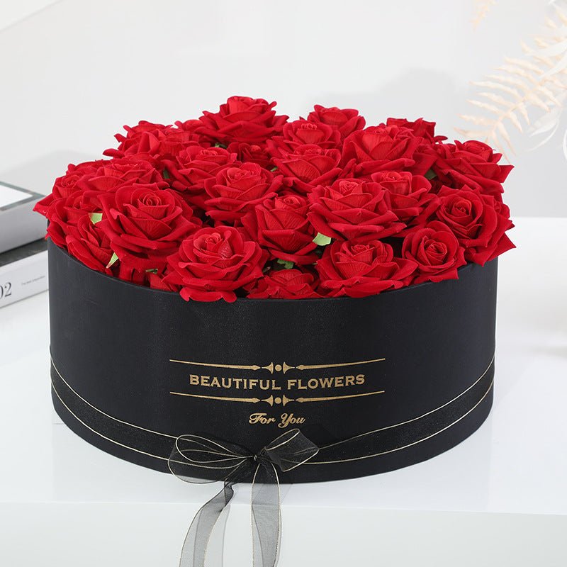 Extra Large Luxury Round "Beautiful Flowers" Gift Box - Elegant Supply